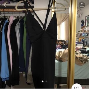 Mini black dress